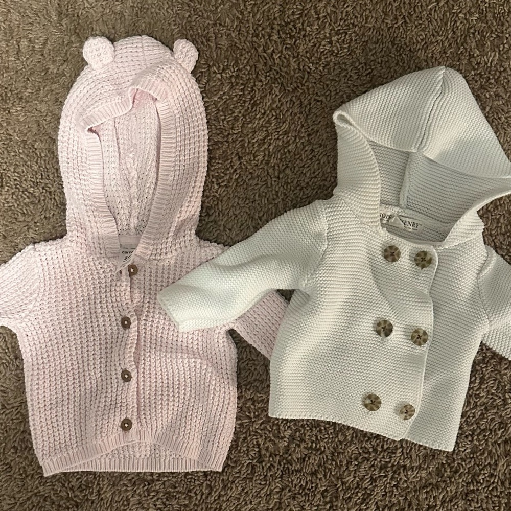 Baby girl coats. Size 3 months in good condition